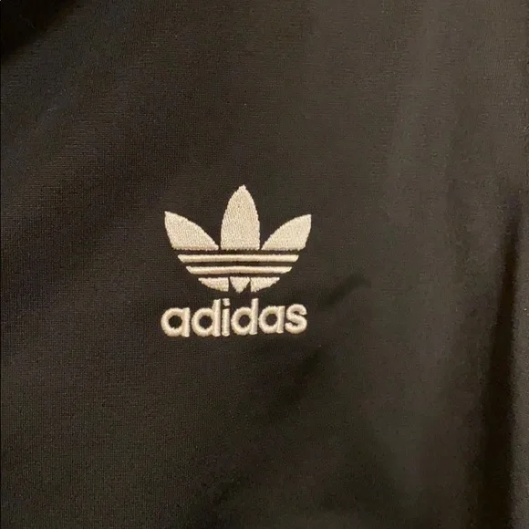 Adidas Black Jacket with White Stripes - Picture 5 of 5